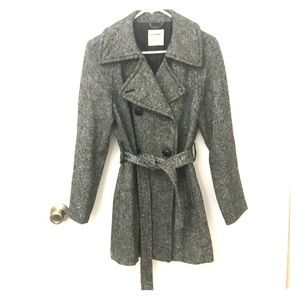 Old Navy Tweed Peacoat | Black and White Peacoat